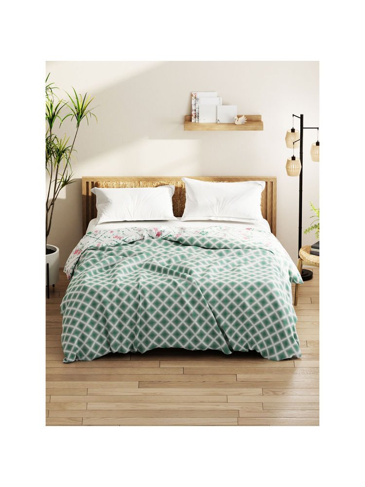 KOPA Super Soft Bamboo Micro Double Comforter For All Weather Green (Queen)-image-5