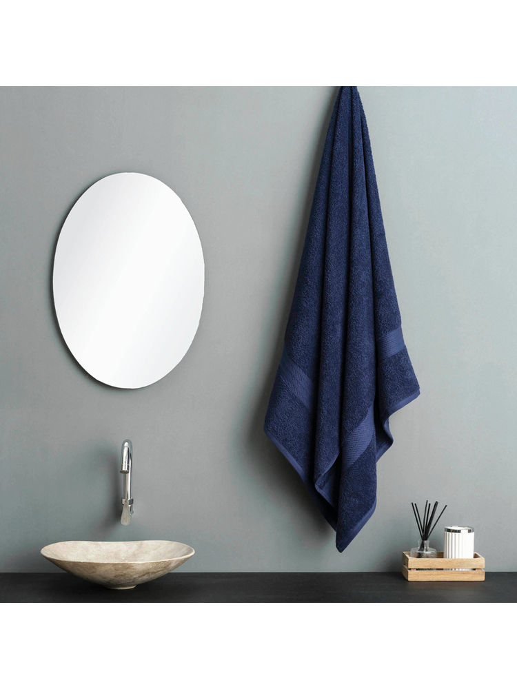 Ddecor Live Beautiful Navy Blue Cotton 500 GSM Bath Towel - Pack of 1-picture-42