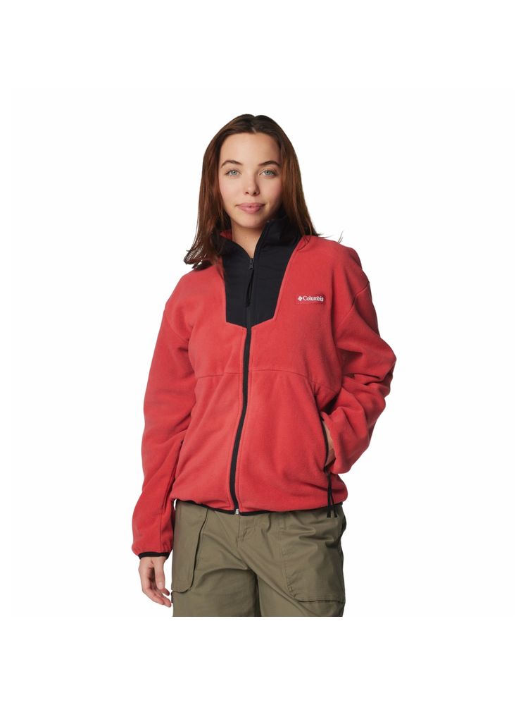 Columbia Womens Red Sequoia Grove Full Zip Fleece Jacket-image-9