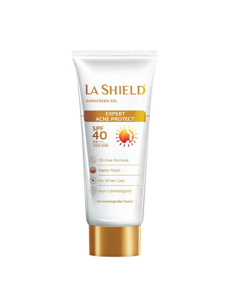 La Shield SPF 40 Mineral Sunscreen Gel Oil free Matte PA +++ For Acne Prone, Oily Skin