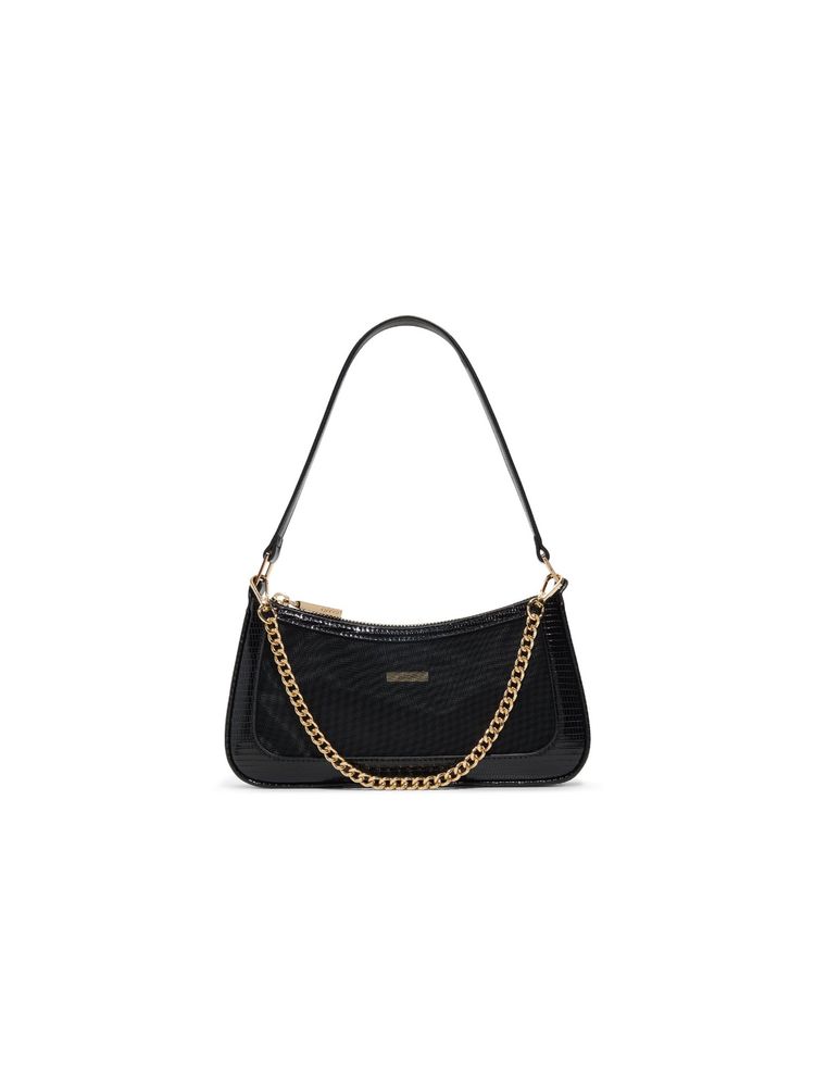 Aldo Annriver Black Womens Shoulder Bag with Detachable Strap and Handle-image-42