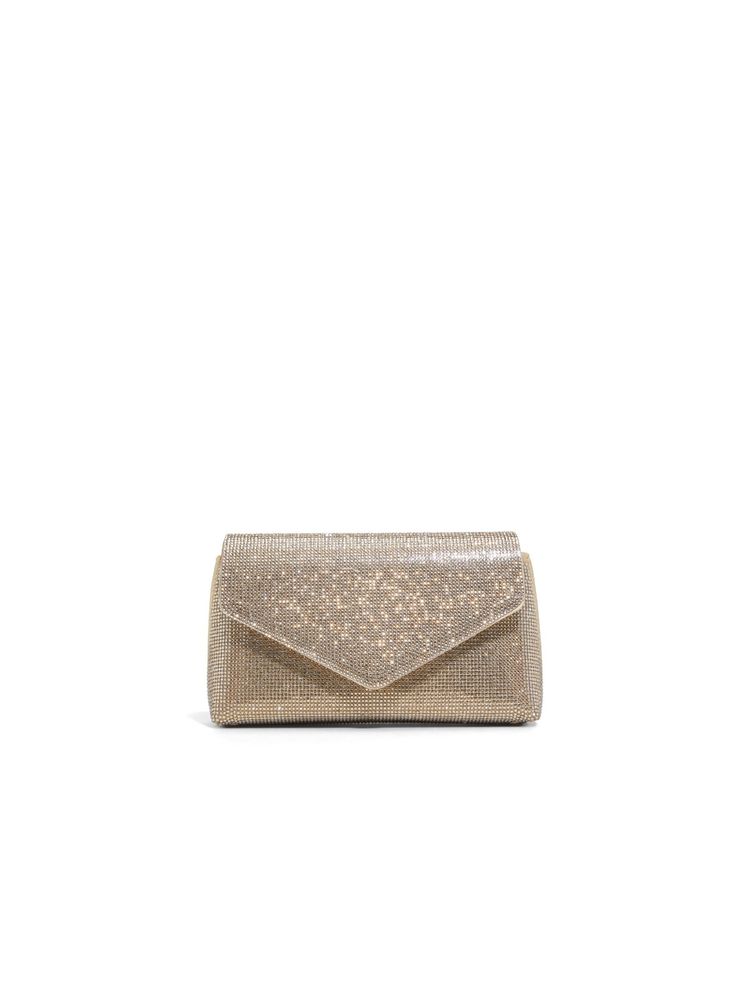 Aldo Blingita Gold Womens Clutch with Detachable Chain-picture-21