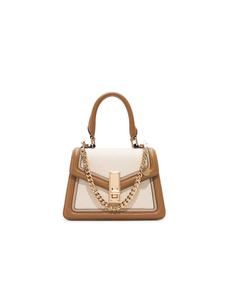 Aldo Emaline Beige Womens Top Handle Sling Bag with Detachable Strap and Handle-image-27