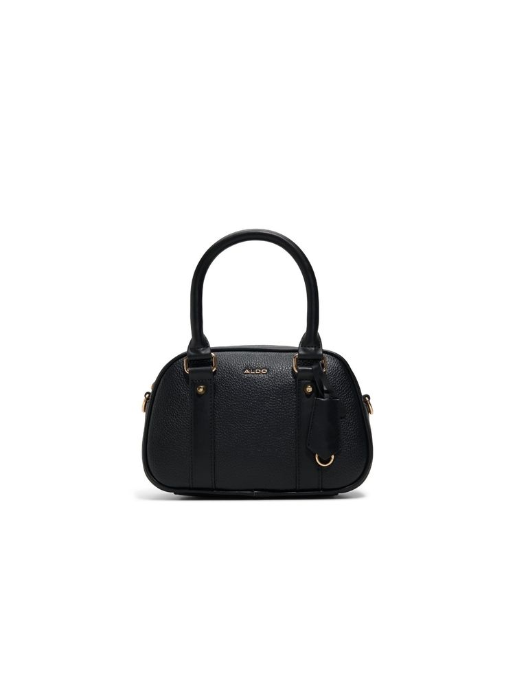 Aldo Leanie Black Womens Barrel Sling Bag with Detachable Strap-image-12