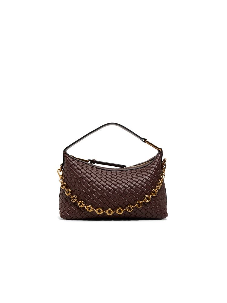 Aldo Paxtoni Brown Womens Sling Bag with Detachable Strap and Handle-image-4