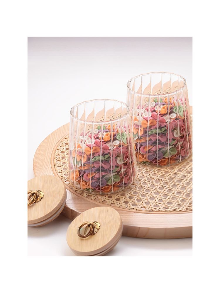 The Better Home Borosilicate Jar with Wooden Lid and Metal Loop|LP025|750 ml|Pack of 2-image-30