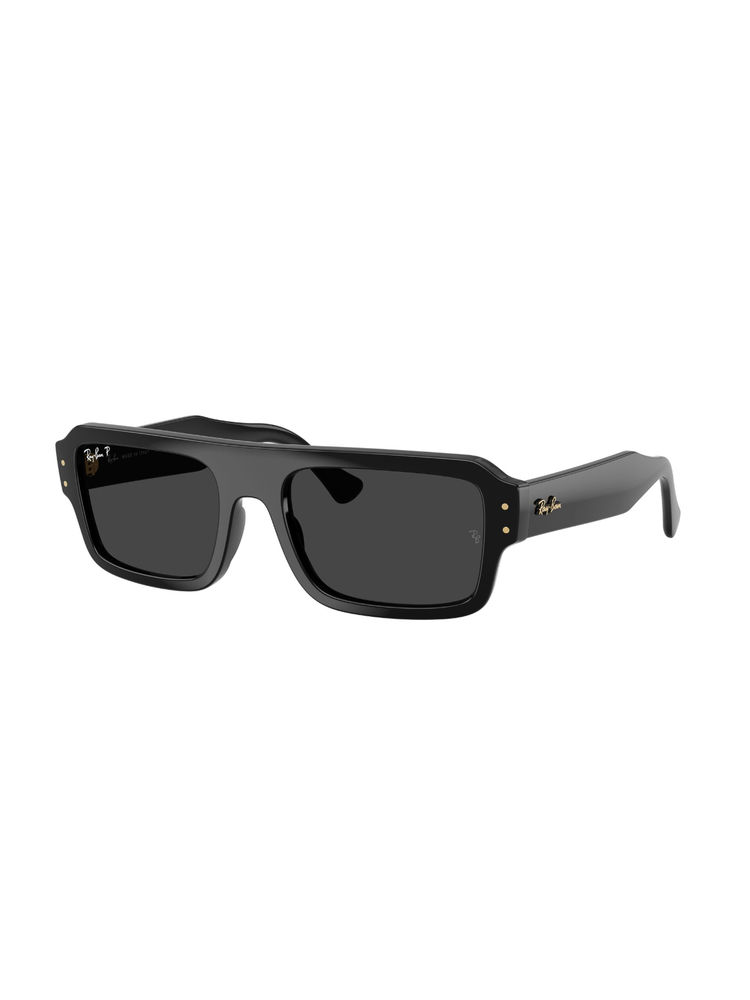 Ray-Ban Unisex Polarized Black Lens Rectangle Sunglasses (0RB445466774853) (53)