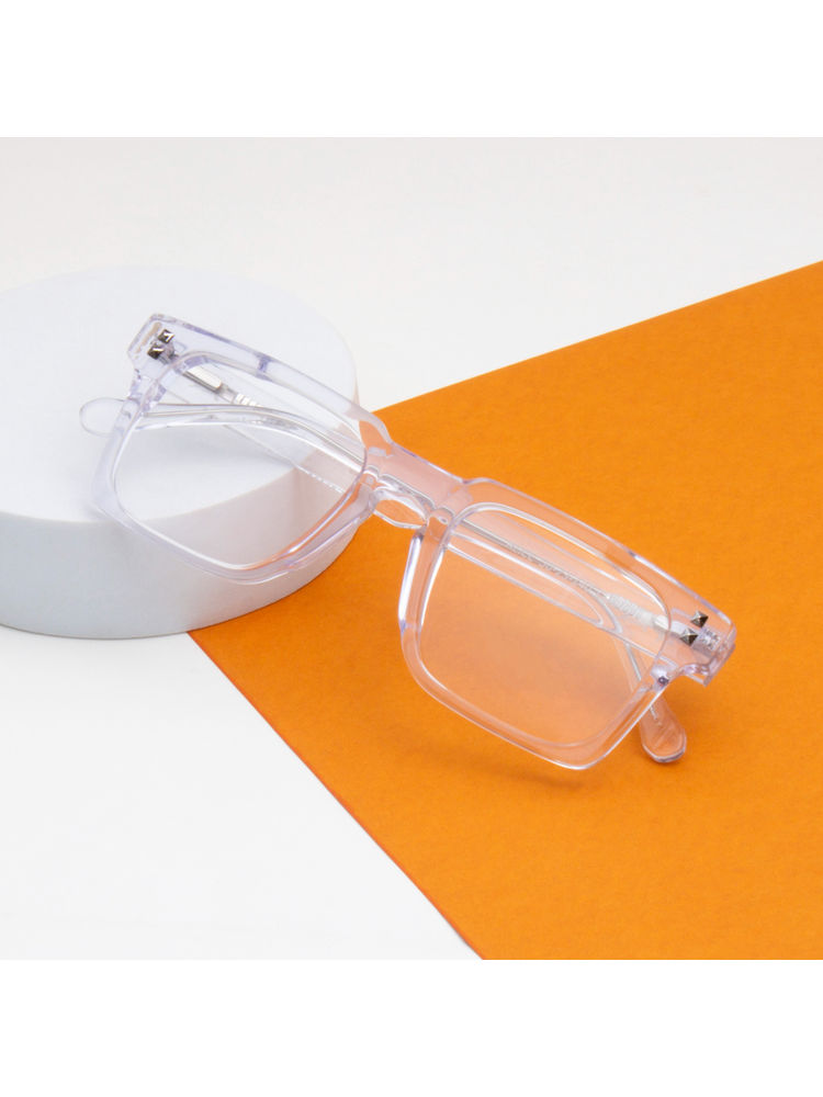 TED SMITH Transparent Square Premium Italian Acetate Frame For Unisex (ALICE_C4)-picture-15