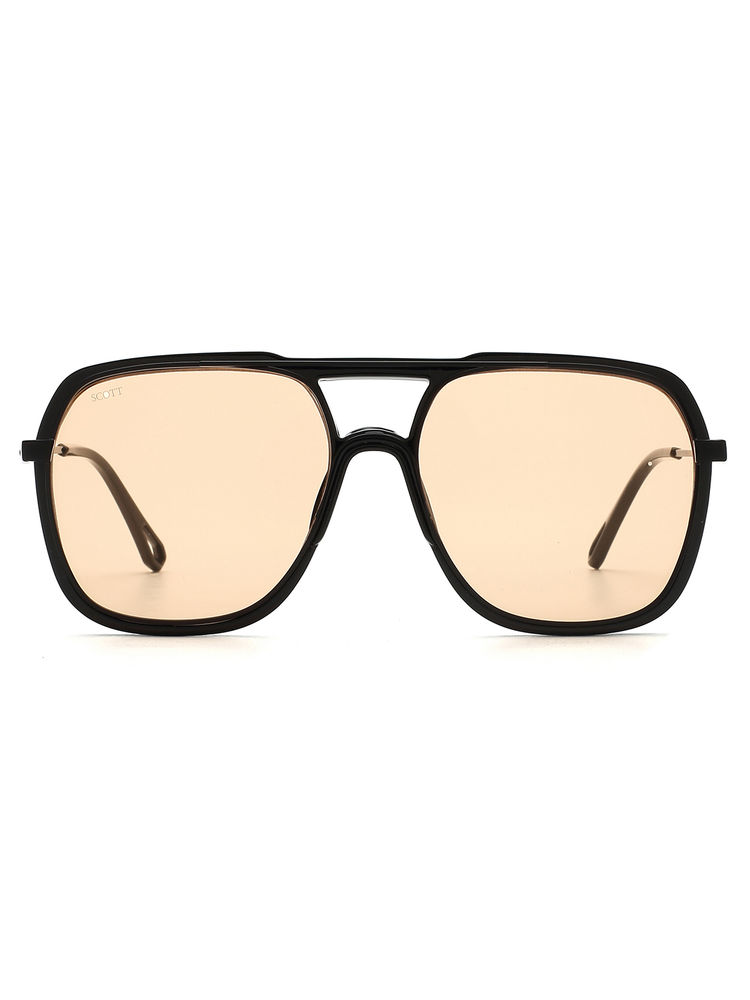 Scott Sunglasses Orange Lens Navigator Sunglass Full Rim Black Frame (57)-image-15