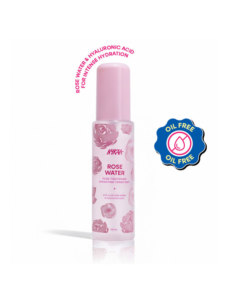 Nykaa Skin Rose Water Toner Mist with Hyaluronic Acid for Intense Hydration & Skin Barrier Repair