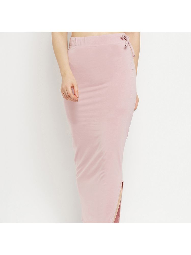 Secrets By ZeroKaata Women Solid Seamless Saree Petticoat - Mauve