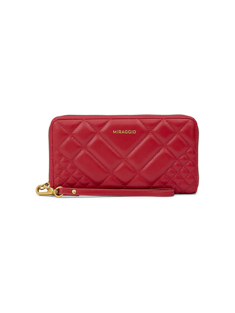 MIRAGGIO Red Textured Wallet-image-6