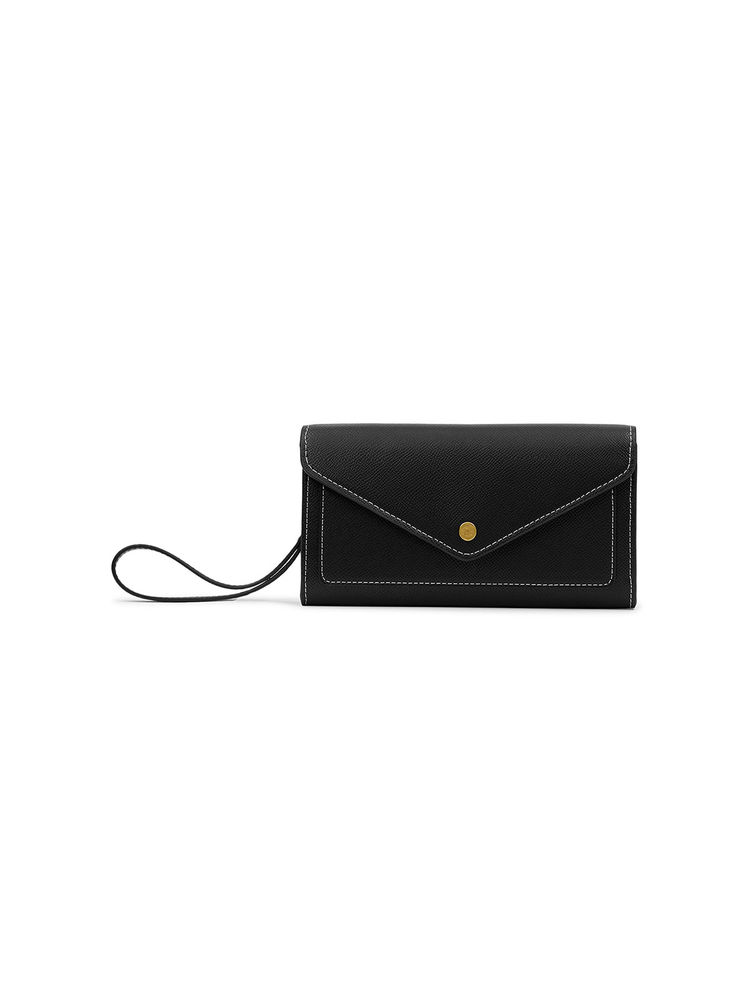 MIRAGGIO Black Solid Wallet-image-8