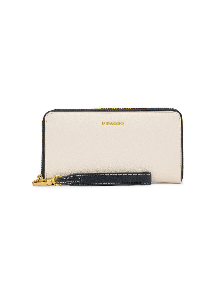 MIRAGGIO Ivory Solid Wallet