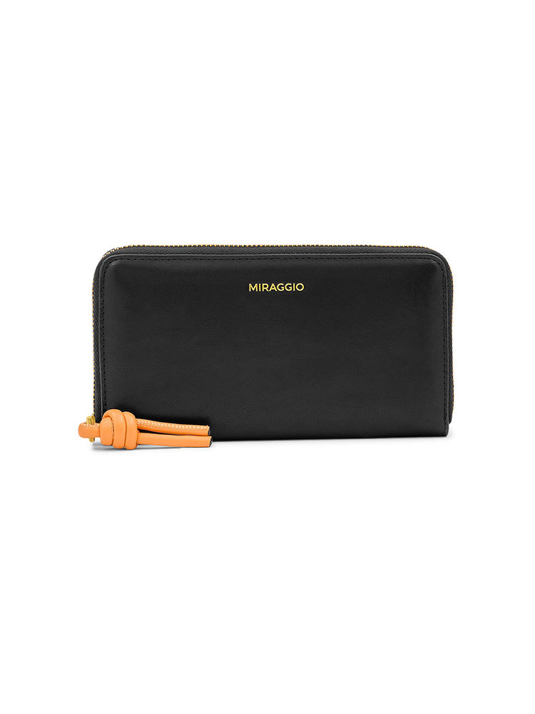 MIRAGGIO Black Solid Wallet-image-31