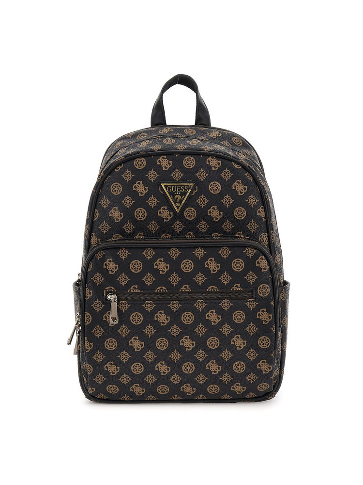 Guess Brown Printed Backpack-image-16