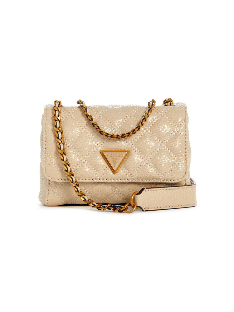 guess fashion Guess Beige Textured Sling Bag-picture-23