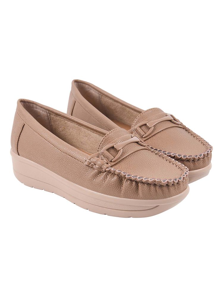 Shoetopia Women Pink Comfort Fit Loafers-image-17