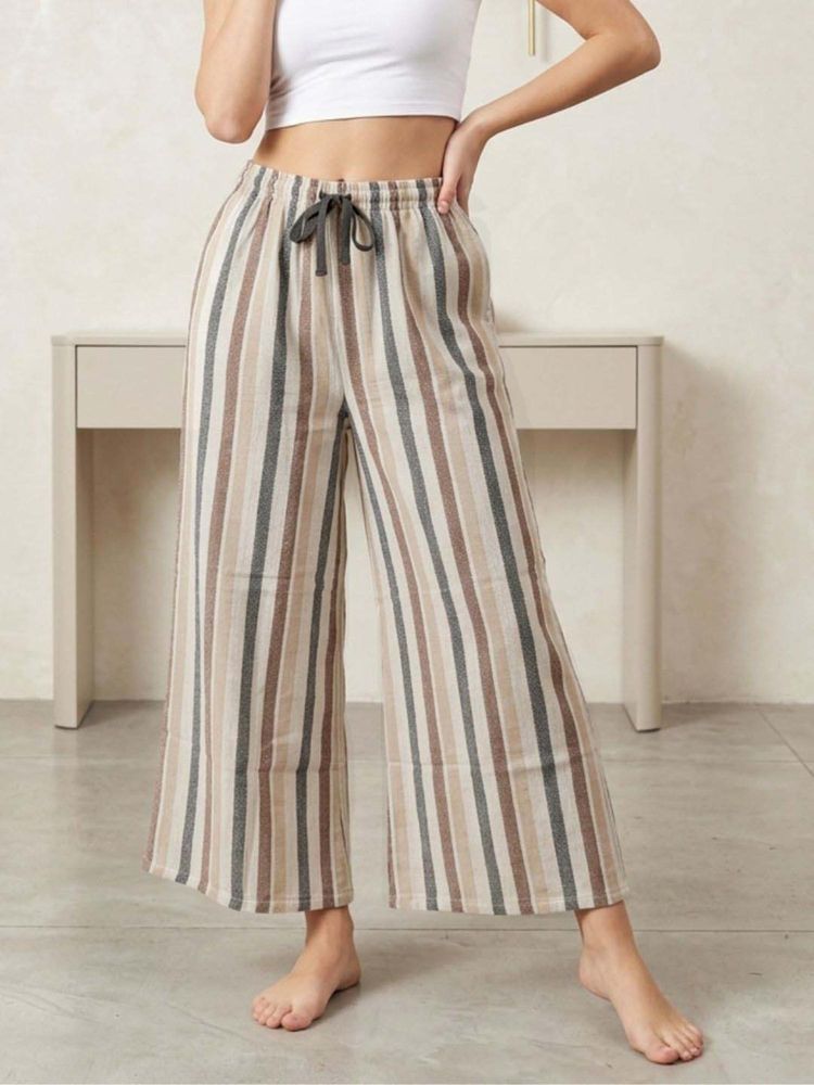 Kryptic Women Cotton Baggy Fit Stripes Pyjama with Side Pocket-picture-18
