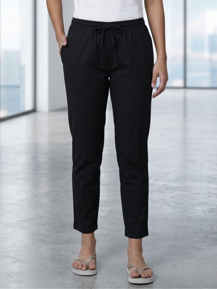 Kryptic Women Cotton Baggy Fit Solid Pyjama with Side Pocket-picture-12