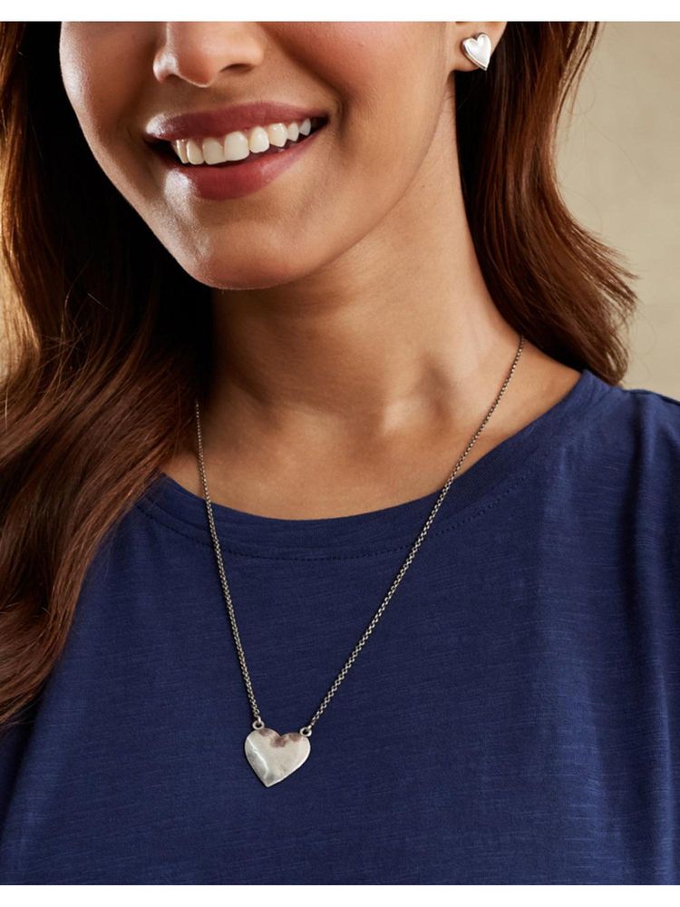 fabindia fashion Fabindia Women Silver Metal Necklace & Earrings-picture-31