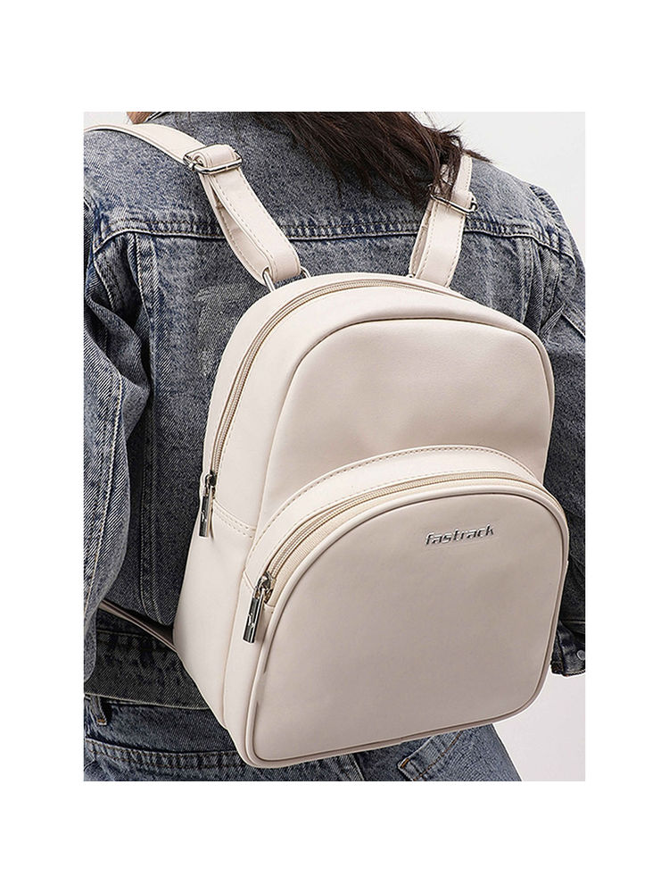 fastrack accessories Fastrack Pearl White College Backpack Bag for Women-picture-22