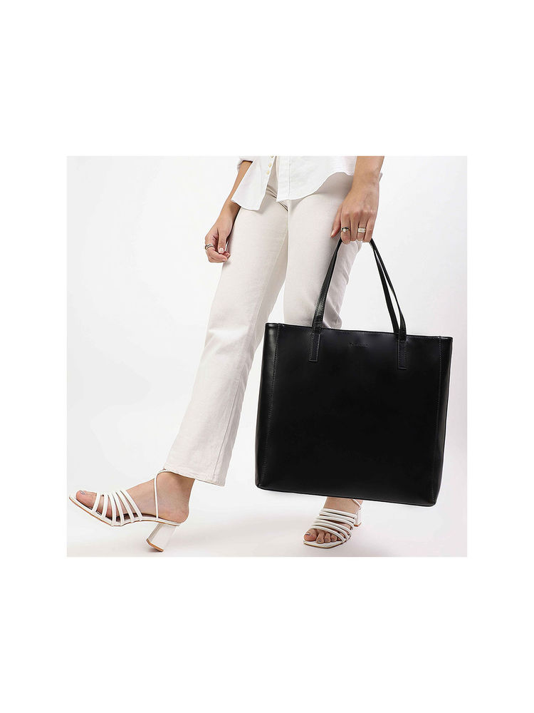 fastrack accessories Fastrack Ivory Black College Tote Bag for Women-picture-28