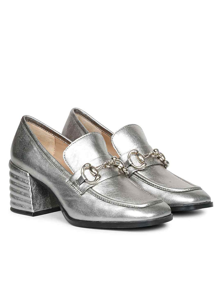 Saint G Metallic Gun Leather Handcrafted Loafers-picture-19