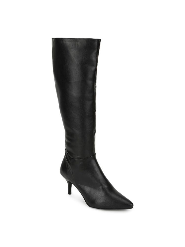 Truffle Collection Black Solid Boots-picture-13
