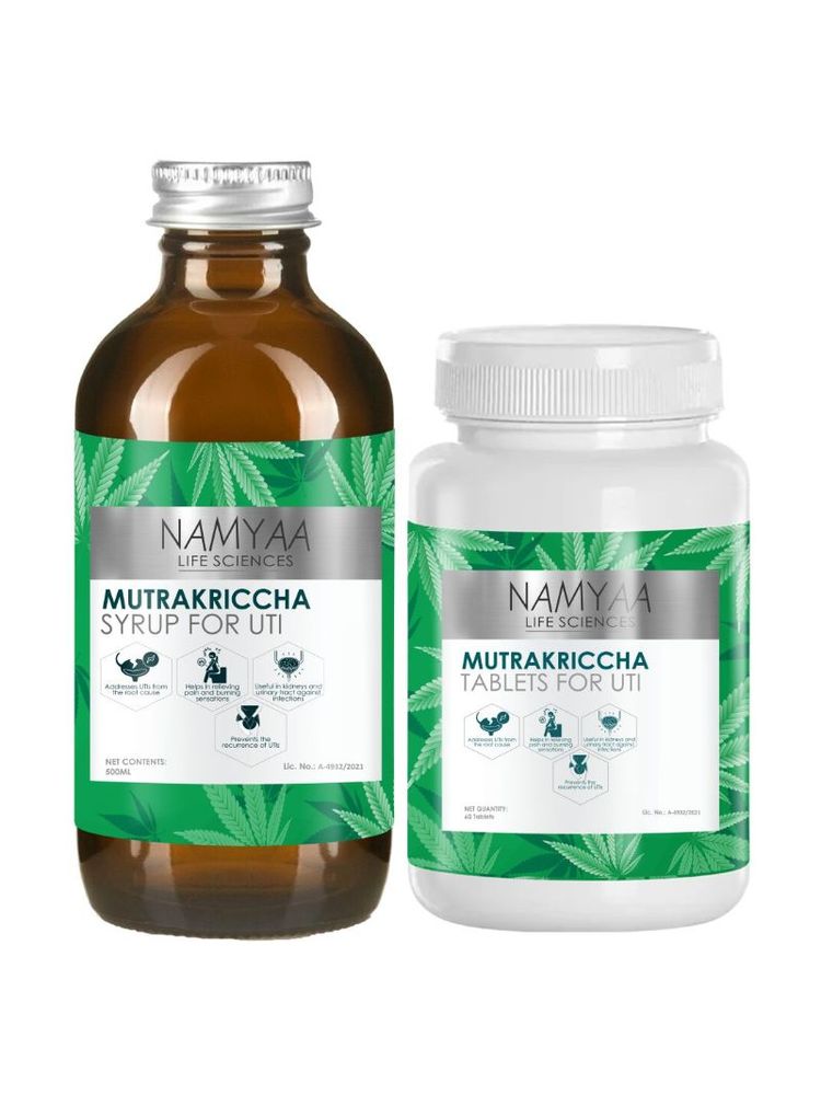 Namyaa UTI Treatment Kit For UTI Syrup And UTI Tablets