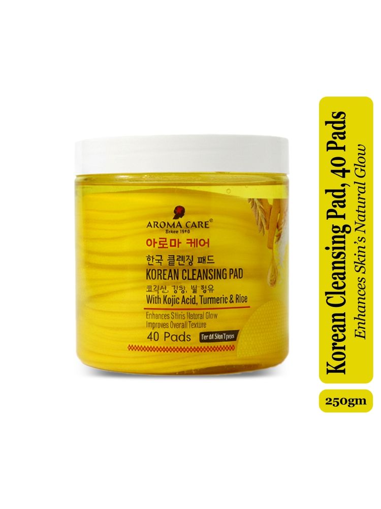 Aroma Care Korean Cleansing Pad with Kojic Acid, Easy Travel Friendly, For All Skin Types - 40 Pads-picture-43