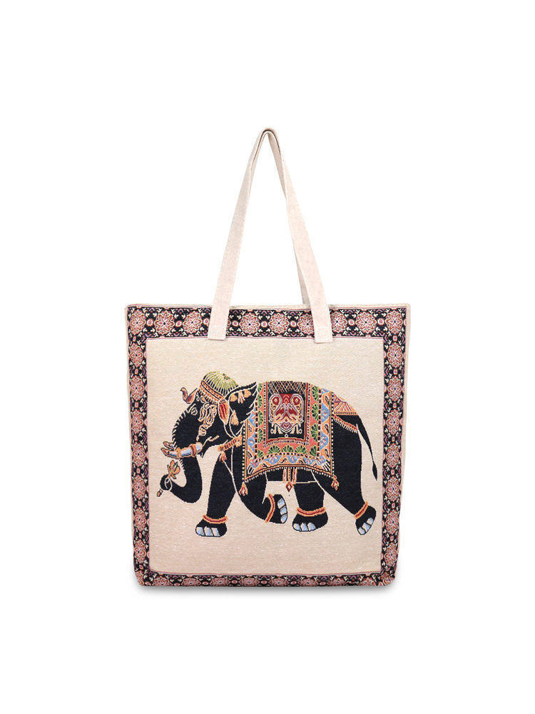 NFI Essentials Shopping Tote Bag With Snap Button- Stylish Handbag For Women-image-7