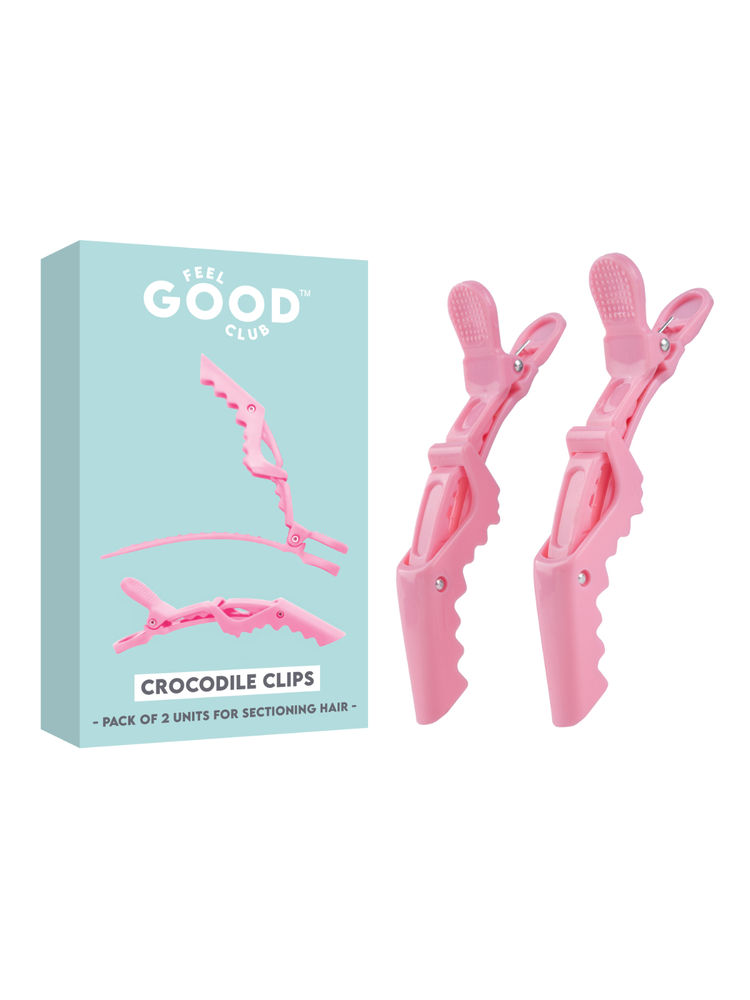 Feel Good Club Crocodile Hair Section Clips - Set Of 2 For Use During Hair Styling Skincare & Makeup-image-21