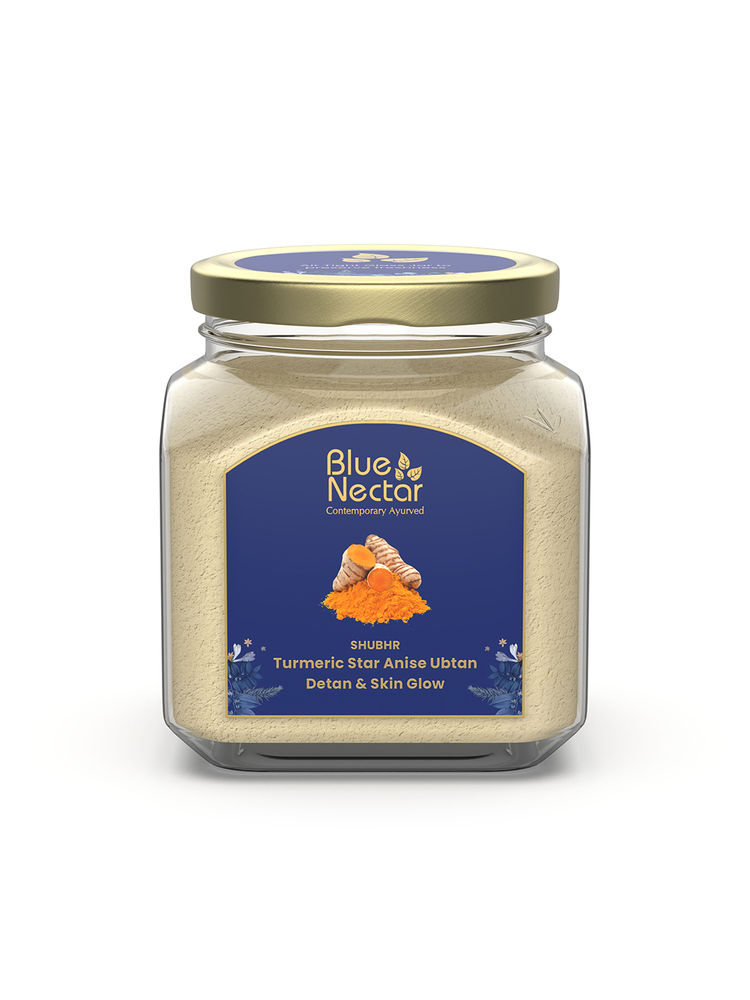 Blue Nectar Turmeric Star Anise Ubtan Face Pack & Mask for Glowing Skin & Tan Removal-image-18