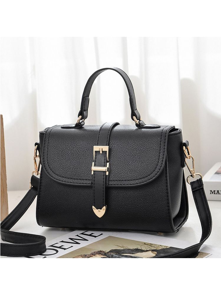 Angeline Black Casual Sling Bag with Detachable Strap-picture-15