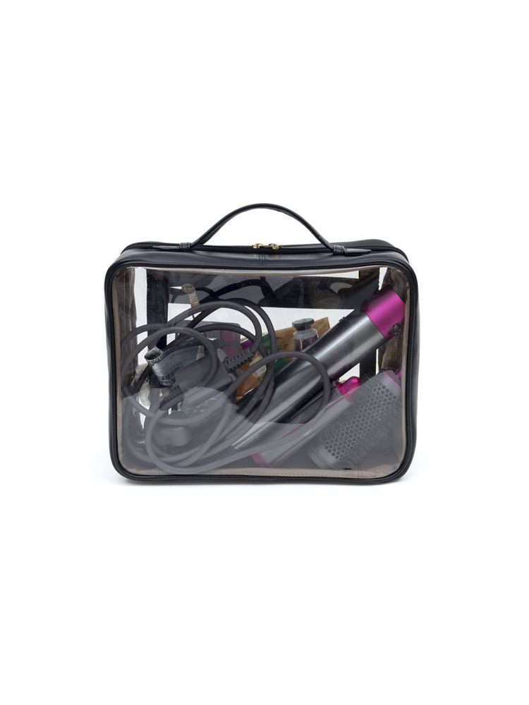 SG By Sonia Gulrajani Black Double-Sided Leather Bag Organiser Pouch-picture-11