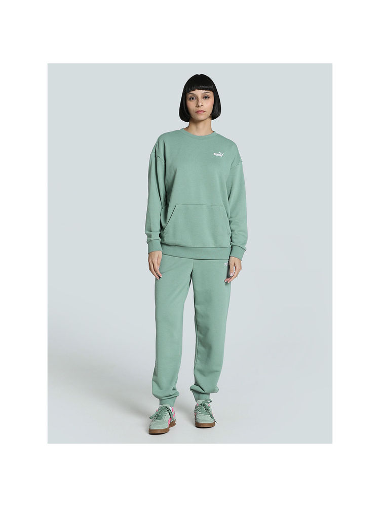 Puma Relaxed Cl Women Green Tracksuit (Set of 2)-picture-24