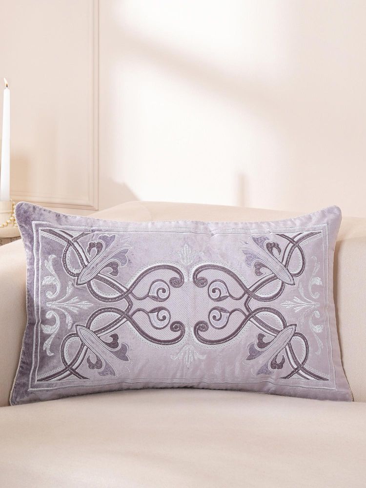 Maspar Purple Viscose Medium Cushion Cover (M)-image-15