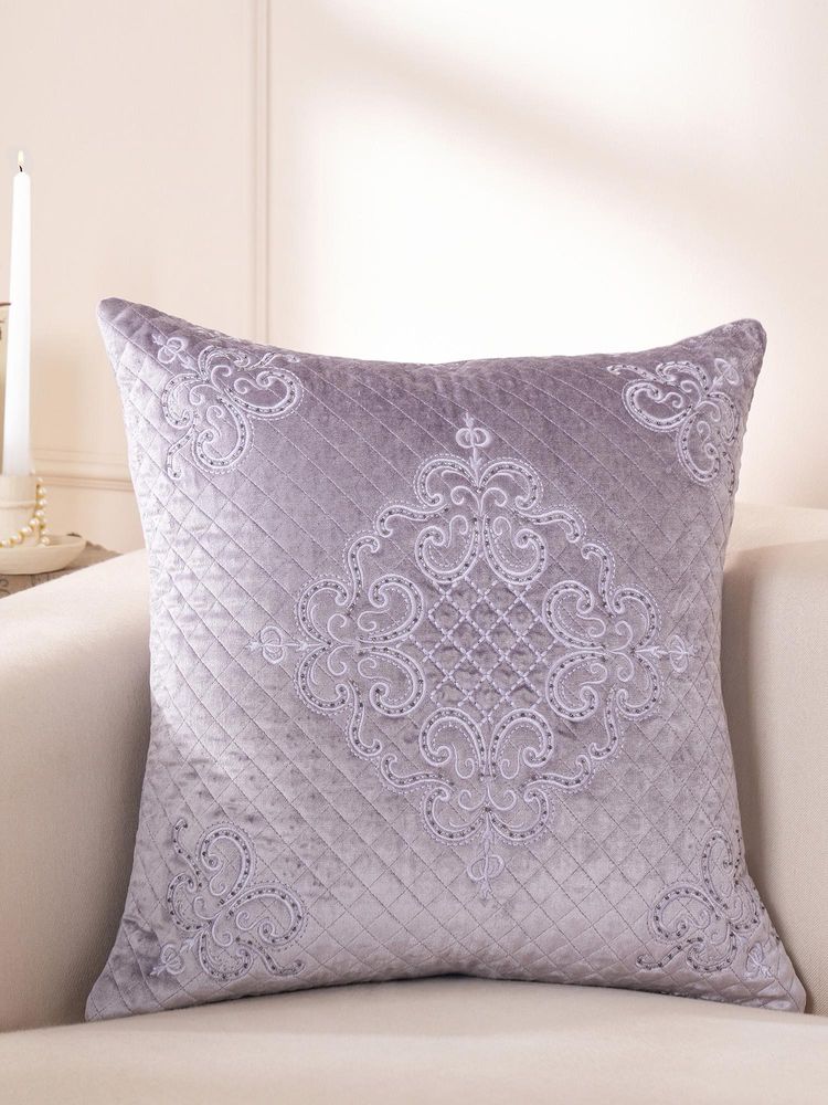 Maspar Purple Viscose Medium Cushion Cover (M)-image-16