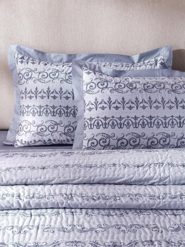 Maspar Blue Cotton Blended Standard Pillow Covers (Pack of 2)-image-7