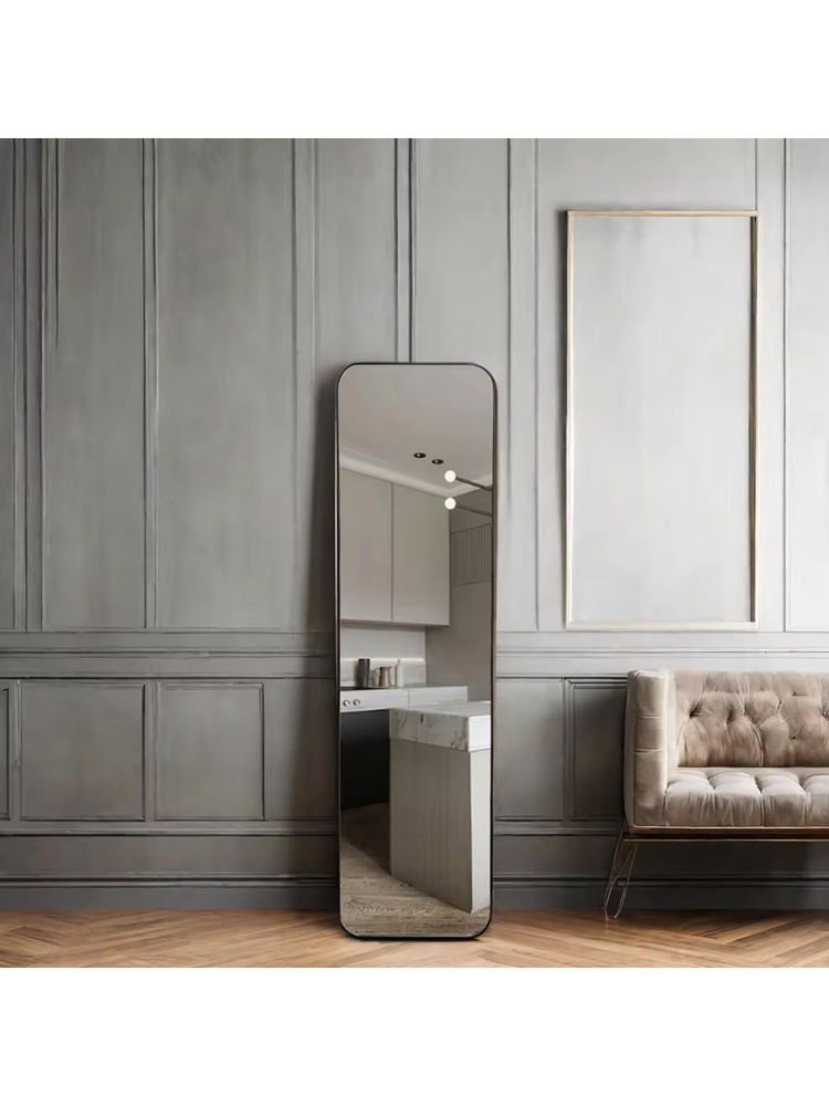 The Artment Vista Frame Floor Mirror Black Square