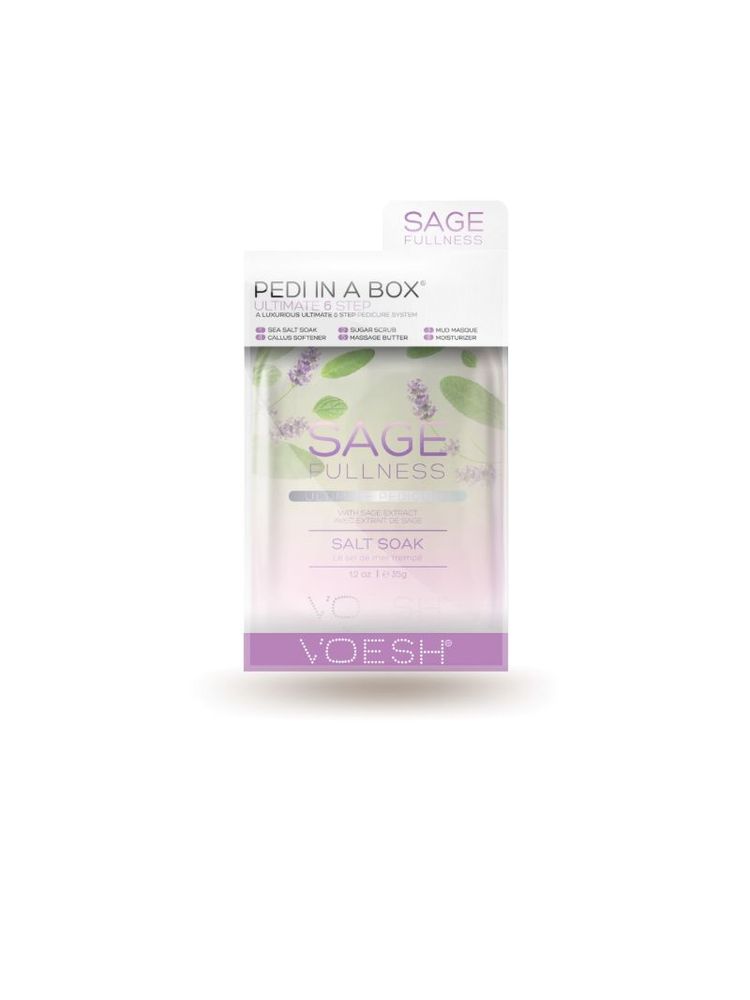 VOESH Luxurious Pedicure In A Box (Ultimate 6 Step) - Sage Fullness