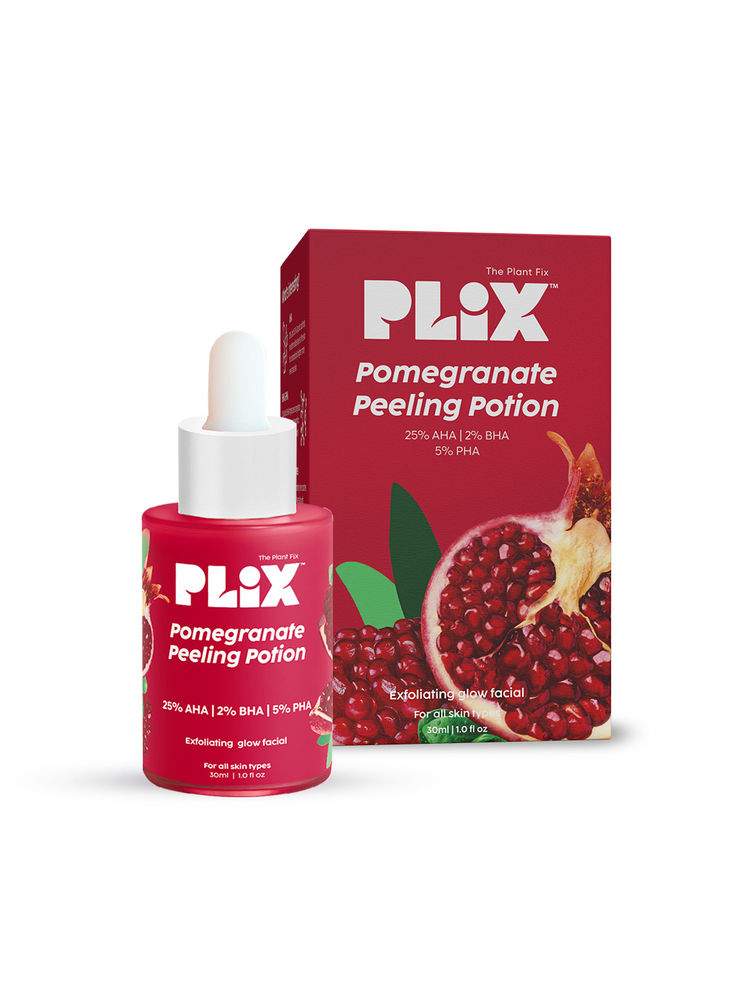 PLIX Pomegranate Peeling Solution For Glowing & Even Toned Skin with 25% AHA + 2% BHA + 5% PHA-picture-40