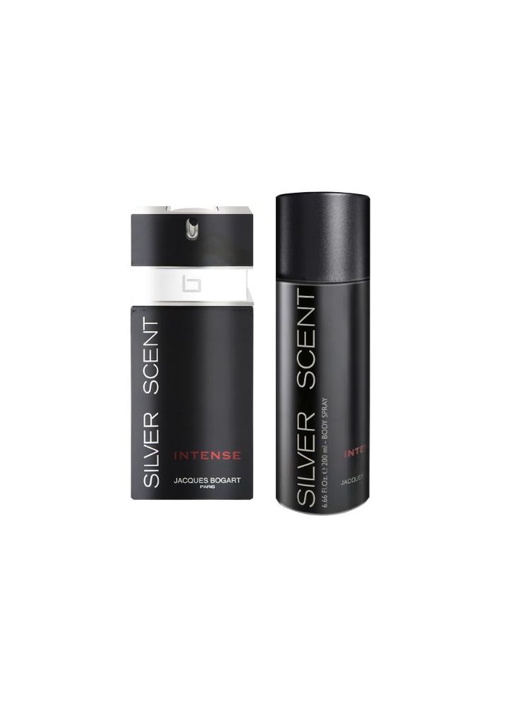 Jacques Bogart Silver Scent Intense Set (Eau De Toilette + Body Spray) For Him-picture-20