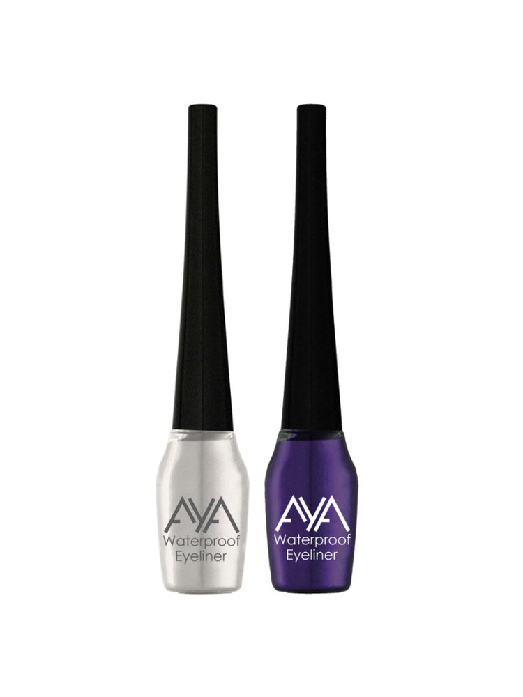 AYA Waterproof Eyeliner - Silver And Purple (Set of 2)-picture-24
