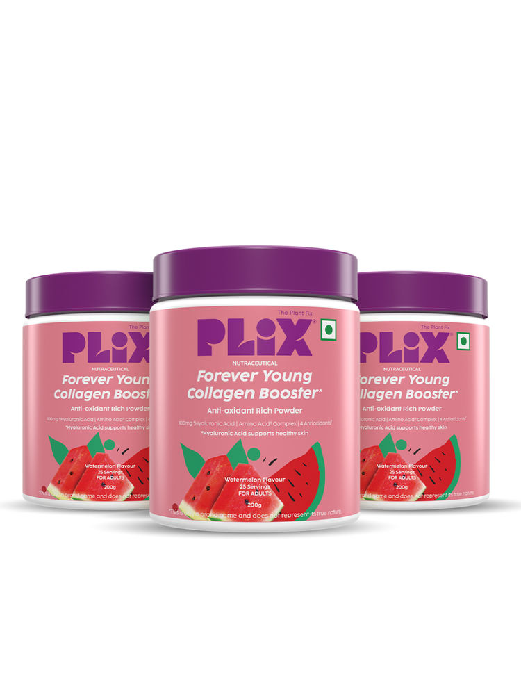 Plix The Plant Fix Watermelon Collagen Booster Powder - Pack Of 3-picture-14