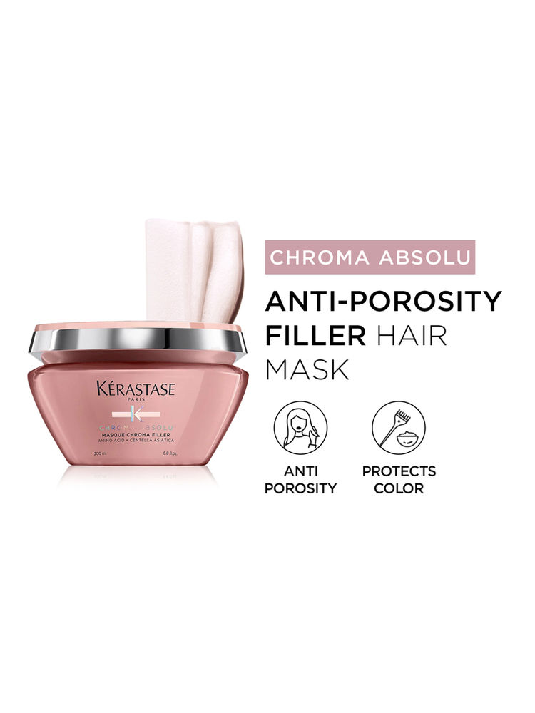 Kerastase Chroma Absolu Masque Chroma Filler Hair Mask For Color Protection & Nourishment, With Amino Acid
