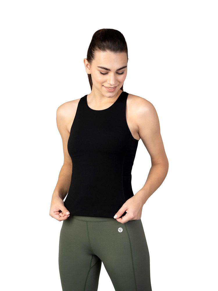 ENABL LIFE CorEnabl Built-in Support Black Tank Top-image-33