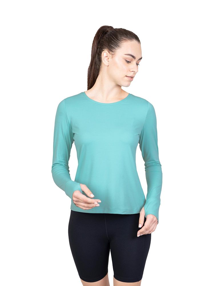 ENABL LIFE Energize Long Sleeve Thumbhole Blue T-Shirt-picture-16