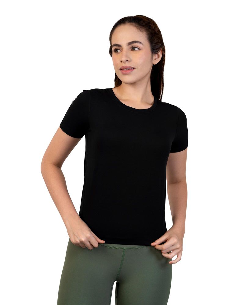 ENABL LIFE EnCloud Short Sleeve Fitted Black T-Shirt-picture-13